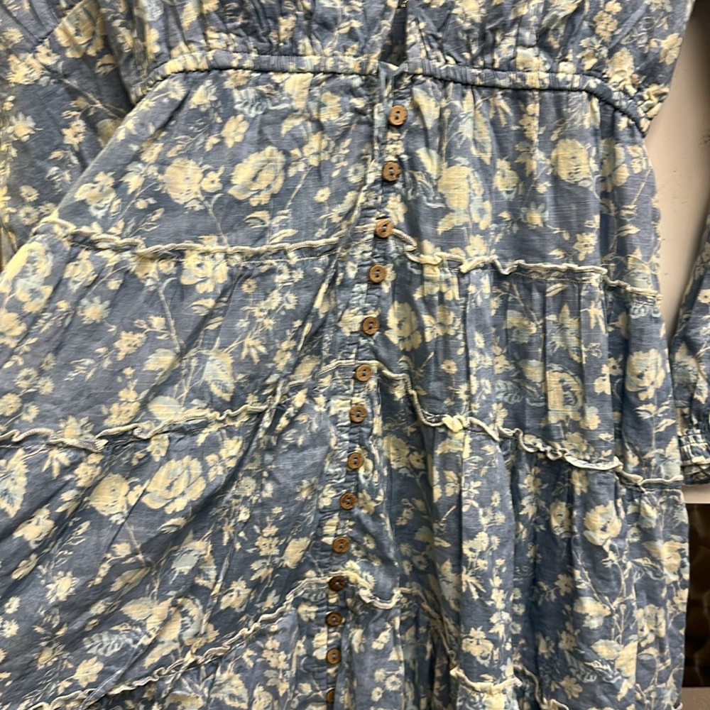 Free People Pappiet Midi Dress Size Medium - Picture 7 of 9